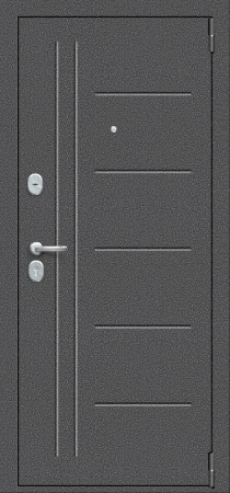 Дверь металлическая Проф Антик Серебро/Bianco Veralinga